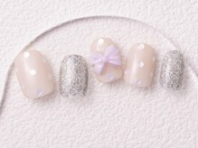 アイネイルズ 大宮店(Ｉ nails)/ドットリボン