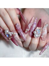 クロレ(Nail Salon COLORE)/春/桜ネイルby. honoka