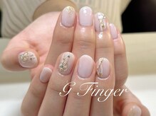 ジーフィンガー 大井町店(G Finger)/袴×ホワイト系和風アート