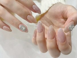 ビジューネイル/結婚式ネイル