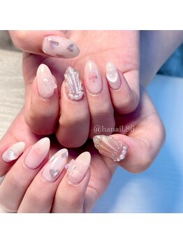 Mネイル 伏見店/haruka nail × うるきらネイル