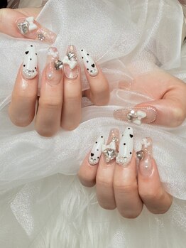クレア(QLEA)の写真/ワンホン/韓国ネイルが大人気☆２０～３０代女性に人気のデザインをご用意!ついつい見たくなる可愛い指先へ
