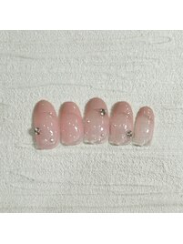 シースルーフレンチネイル