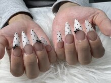 ジェイエフワイネイル(JFY nail)/【石川】ドットフレンチ