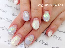 【オーロラネイル】