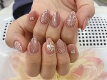 ディーネイル 京橋(D-nail)/矢野/華やかマグネットネイル
