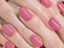 モーヴネイル(mauve.nail)/鮮やかピンクワンカラー