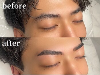 エムズアイブロウ 天王寺店(M'sアイブロウ)/メンズWAX脱毛★before→after