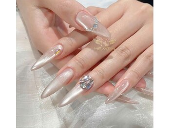 ヘブン ネイル 鶯谷(HEAVEN Nail)/Long Cat Eyes Design