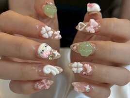 ベージュウィッシュコアネイル