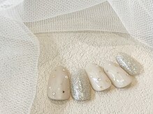 シ ベル 梅田茶屋町店 ネイル(Ci belle)/かわいいオフィスネイル/ベ-ジュ