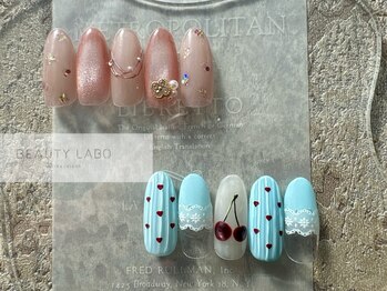 ビューティラボ 山科店(Beauty labo)の写真/【パラジェル導入サロン◎】サンプルから選ぶ120分コース¥8000~が人気☆ハイセンスデザインを豊富にご用意!