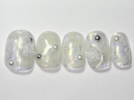 マーブルイエローミラー¥7500