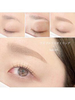 ムー(moo.)/まつげパーマ+アイブロウ