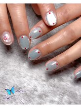 モルフォ 千駄ヶ谷(Morpho)/冬のマグネットネイル