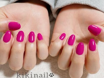 キキネイル たまプラーザ店(kikinail)/ワンカラーコース 乳白色ネイル