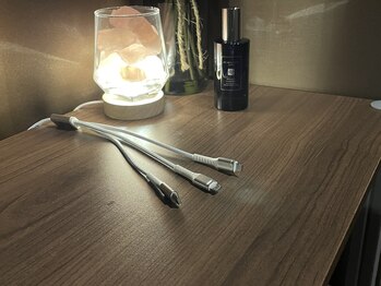 山の音/充電ケーブルも完備しています！