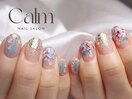 持ち込み♪紫陽花ネイル