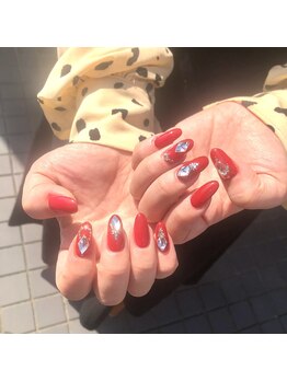 グラマラス アンジェアイ 荻窪店(glamourous ange eye)/ランバスビジューネイル♪