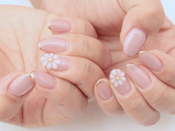 ベルネイル(Belle Nail)/お花ネイル2本アート