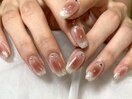 ジェルネイル　チークネイル