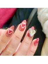 ネイルモンスター(NAIL MONSTER)/ハートマグネット＋ストーン2個 