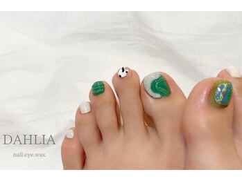 グリーンフットネイル☆