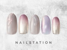 ネイルステーション 松坂屋名古屋店(NAIL STATION)/ミラーネイル／パラジェル