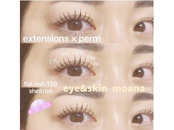 モアナ(moana)/エクステ×パーマ(＆healthy)