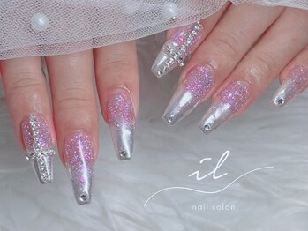 イル 神戸店/フラッシュ×ミラーネイル