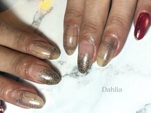 ダリア(Dahlia)/定額デザイン★チェックネイル