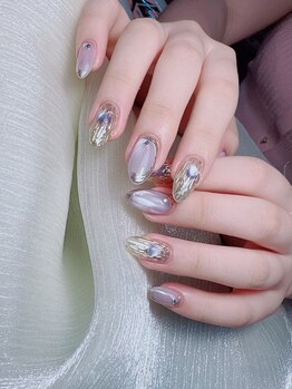 ユーシィー(Yuxi)の写真/《何度でも同料金》400色以上でパーツの種類も豊富★お好みのデザインが見つかる♪自分だけのネイルを*