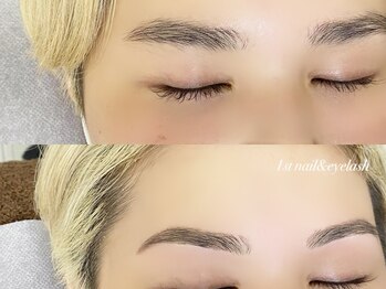 ファーストネイルアイラッシュ 札幌駅前店(1st NAIL&eyelash)/眉毛wax間引き+メイク仕上げ