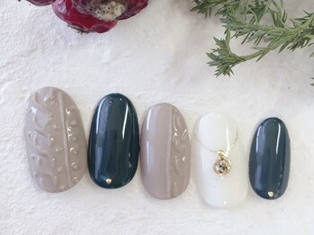 ナル バイ ネイルブレイク(Nalu by Nail Break)/ニット×モスグリーン