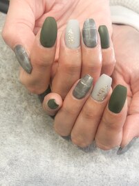 冬ネイル　ブランケット