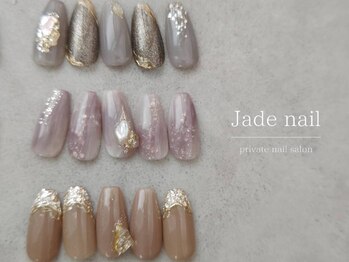 ジェイドネイル(Jade nail)の写真/【武庫之荘徒歩3分】洗練された上品デザインで大人女性のための理想のシンプルネイル♪