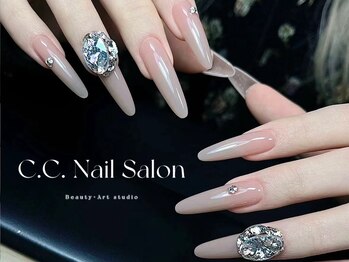 シーシーネイルサロン 池袋(C.C.Nail salon)の写真/マグネットもお任せ★持ち込みアートOK♪お洒落な指先に彩りを…長さだしスカ10本アートやり放題14980円!