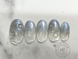 キラキラグラデーションネイル