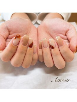 アムール(Amour)/べっ甲ネイル☆