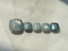 アイネイルズ 恵比寿店(I nails)/ブルーマグホロフラワー