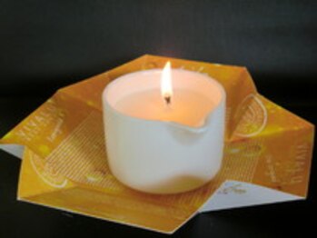 アーゲル/アロマキャンドルのオイルで!