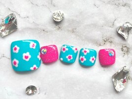 定額Foot trend フラワー