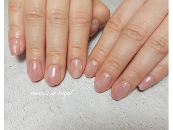 似合わせピンクニュアンスネイル