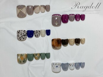 ネイルアンドアイラッシュ ラグドール 東海大学前店/秋キャン☆フット6種