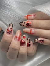 アンドメルシー(&MERCI)/バレンタインネイル