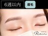 【6週間以内】美眉アイブロウWAX+間引き(毛量調整) +メイク