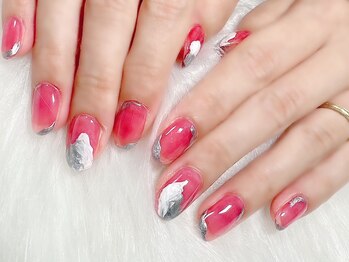 アップネイル/安い定額ニュアンスネイル