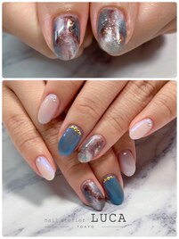 M-877 秋色ニュアンスネイル