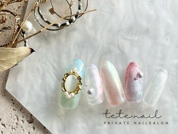 テテネイル(tete.nail)/シャボン玉カラー×美パーツ！