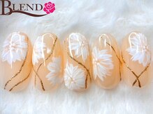 ブレンド 広尾店(BLEND)/手書きフラワーデザイン